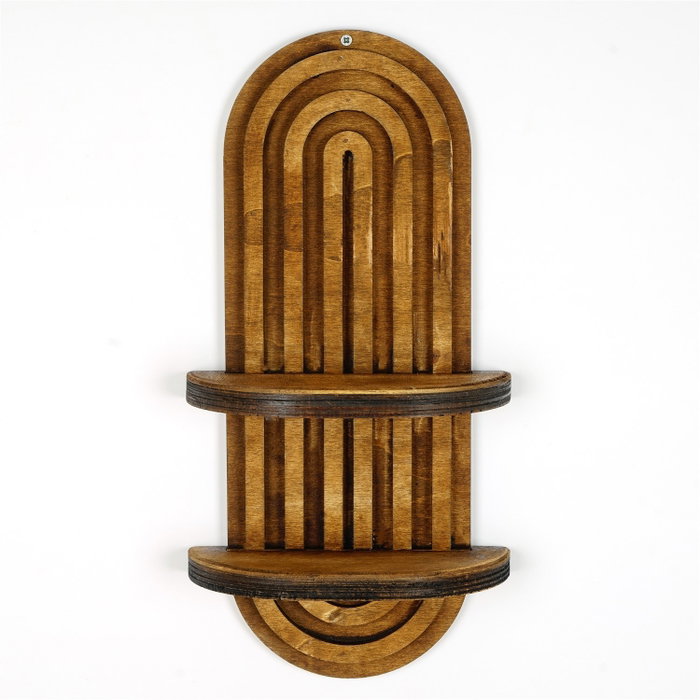 Hanah Home Raf265 Estantería de pared en Nogal